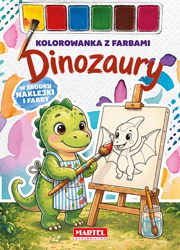 Dinozaury. Kolorowanka z farbami, Maciej Ratajczyk
