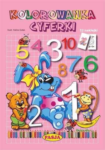 Kolorowanka cyferki, Halina Gołek