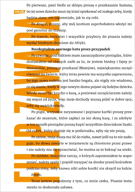 Rozdeptałem czarnego kota przez przypadek wyd....