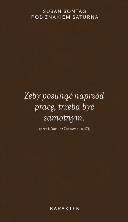 Pod znakiem Saturna wyd. 3, Susan Sontag