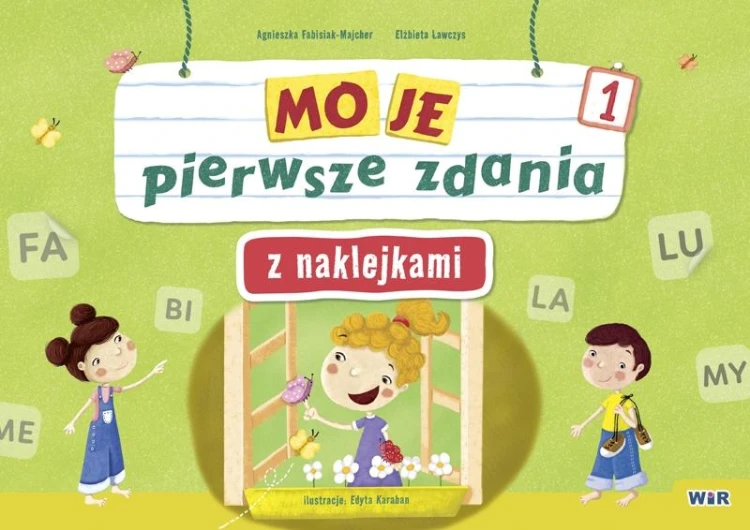 Moje pierwsze zdania z naklejkami...