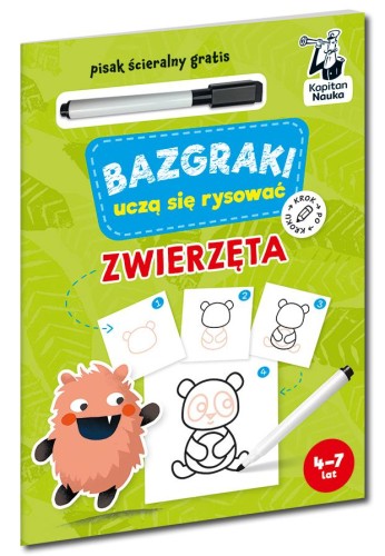 Zwierzęta. Bazgraki uczą się rysować. Kapitan...