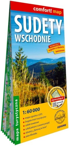 Sudety Wschodnie laminowana mapa turystyczna...