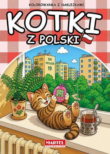 Kotki z Polski. Kolorowanka z naklejkami