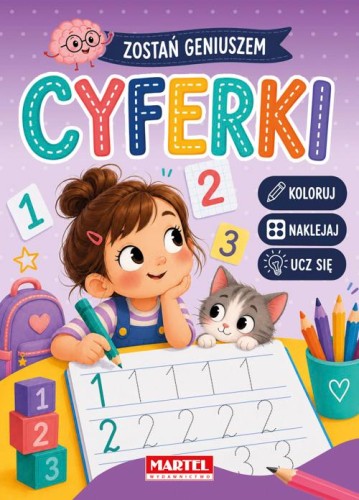 Cyferki z naklejkami. Zostań geniuszem