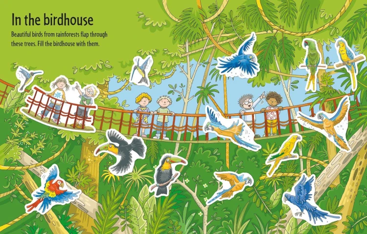 First Sticker Book Zoo wer. angielska