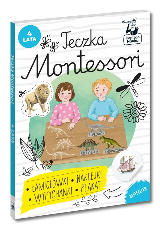 Teczka Montessori. 4 lata. Kapitan Nauka....