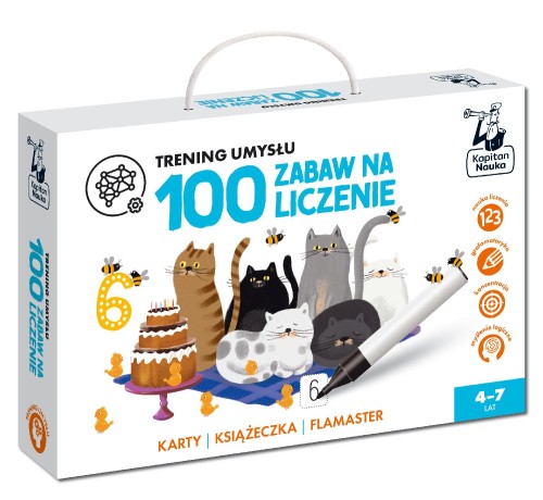 100 zabaw na liczenie. Kapitan Nauka. Trening...