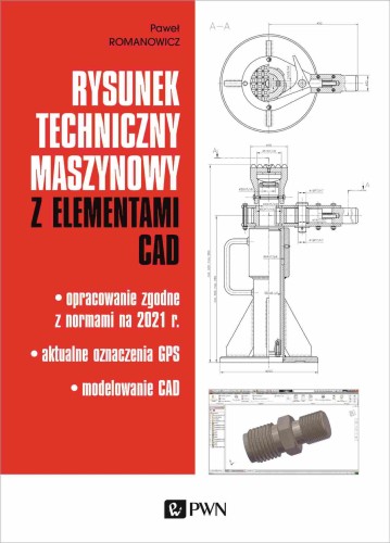 Rysunek techniczny maszynowy z elementami CAD....