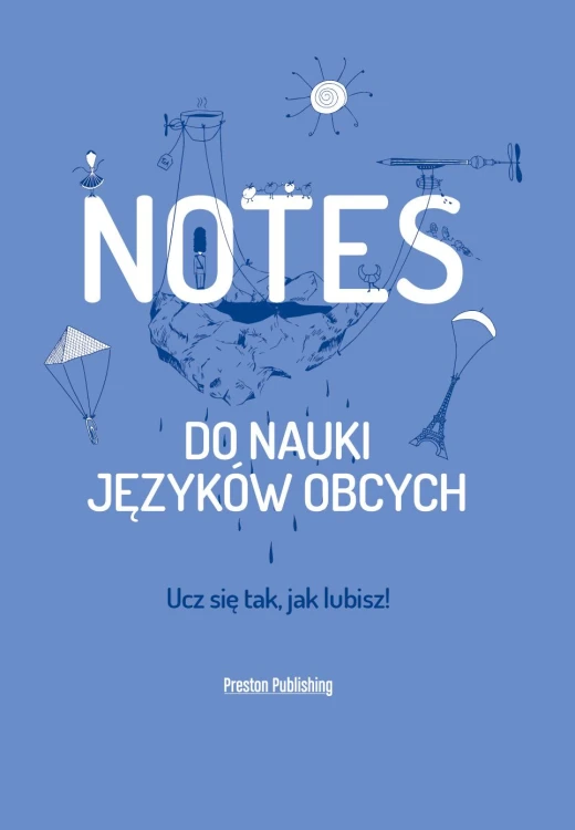 Notes do nauki języków obcych (niebieski)