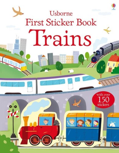 First Sticker Book Trains wer. angielska