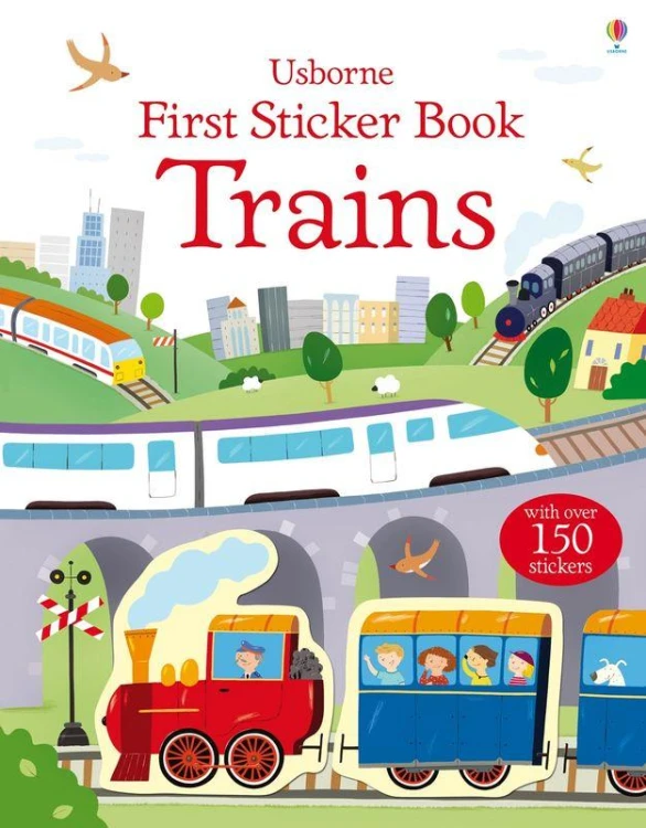 First Sticker Book Trains wer. angielska